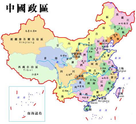 中國大陸省份地圖|中國行政區劃